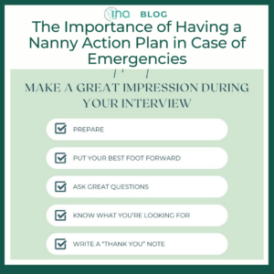 INA Blog How to Land Your Next Nanny Job Make a Great Impression During Your Interview 1