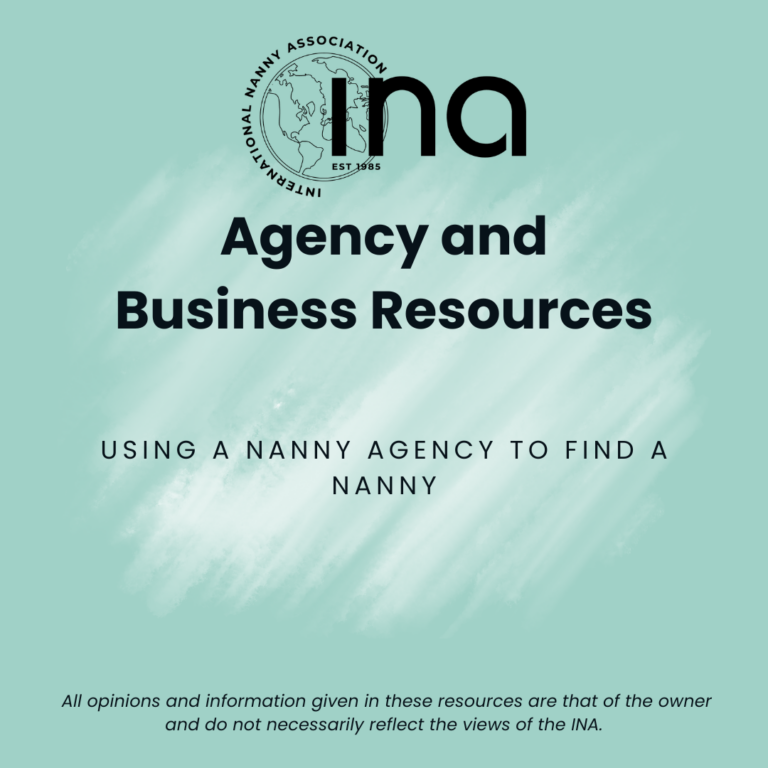 Using a nanny agency to find a nanny