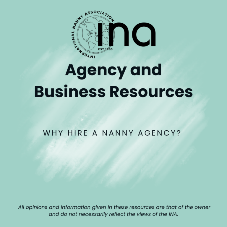 Why hire a nanny agency