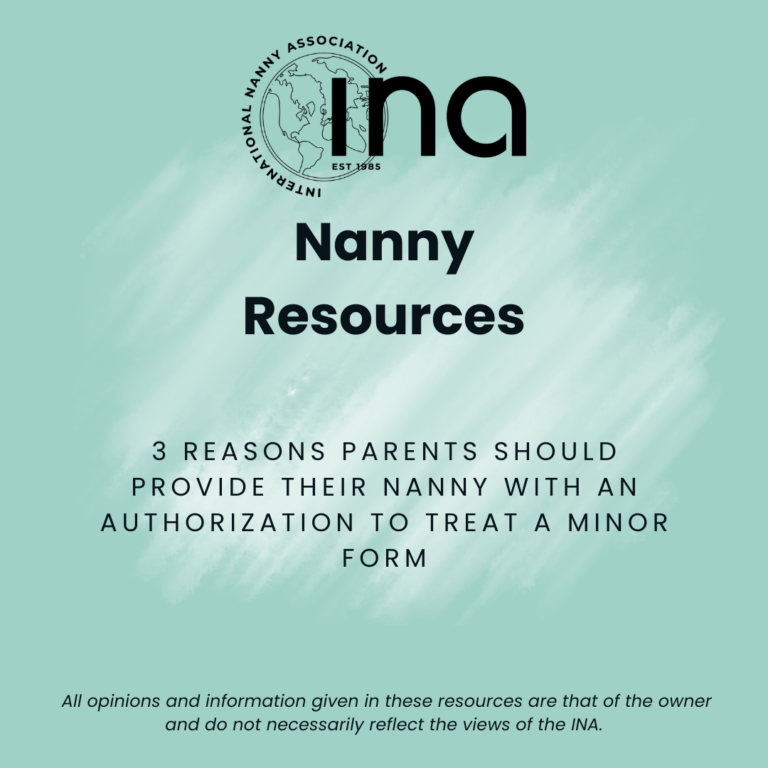 3 Reasons Parents Should Provide their Nanny with an Authorization to Treat a Minor Form