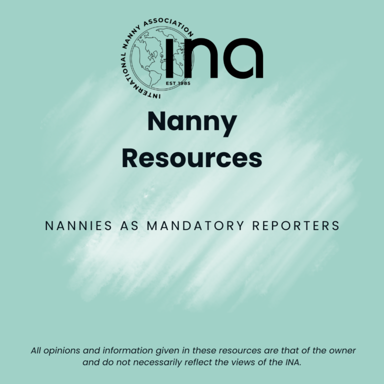 Nannies as Mandatory Reporters