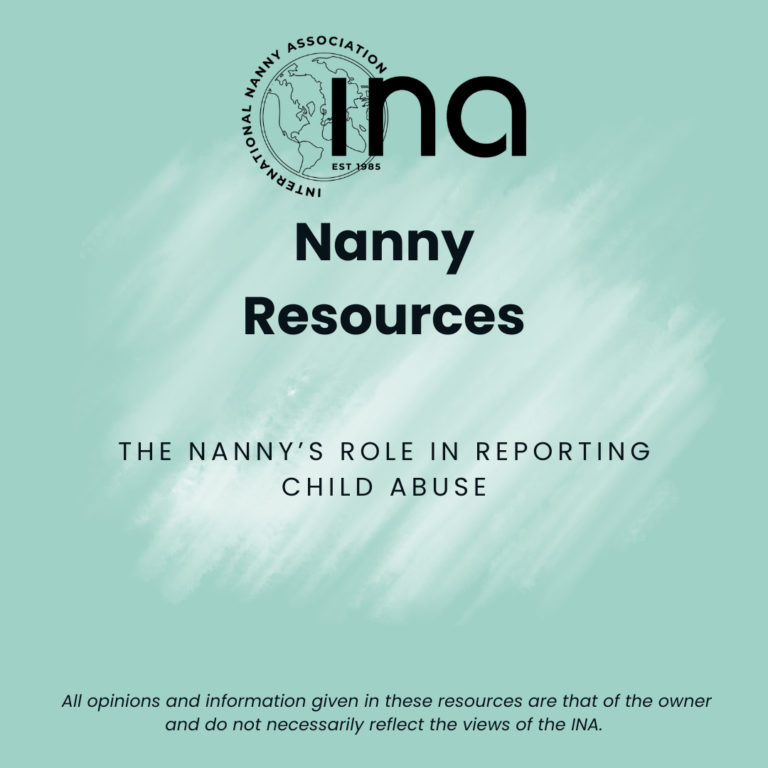 The Nanny’s Role in Reporting Child Abuse